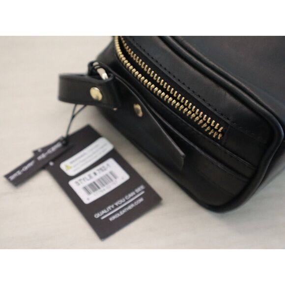 Kiko 752-1 Women's Black Genuine Leather Boxed Zip-Around Crossbody Handbag - Picture 5 of 8